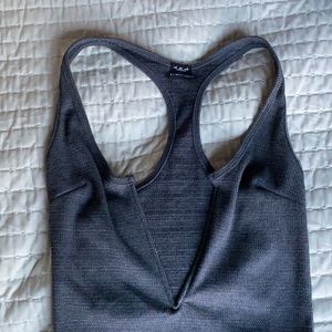Deep neck bodysuit, small Petite